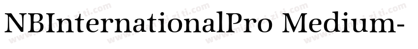 NBInternationalPro Medium字体转换